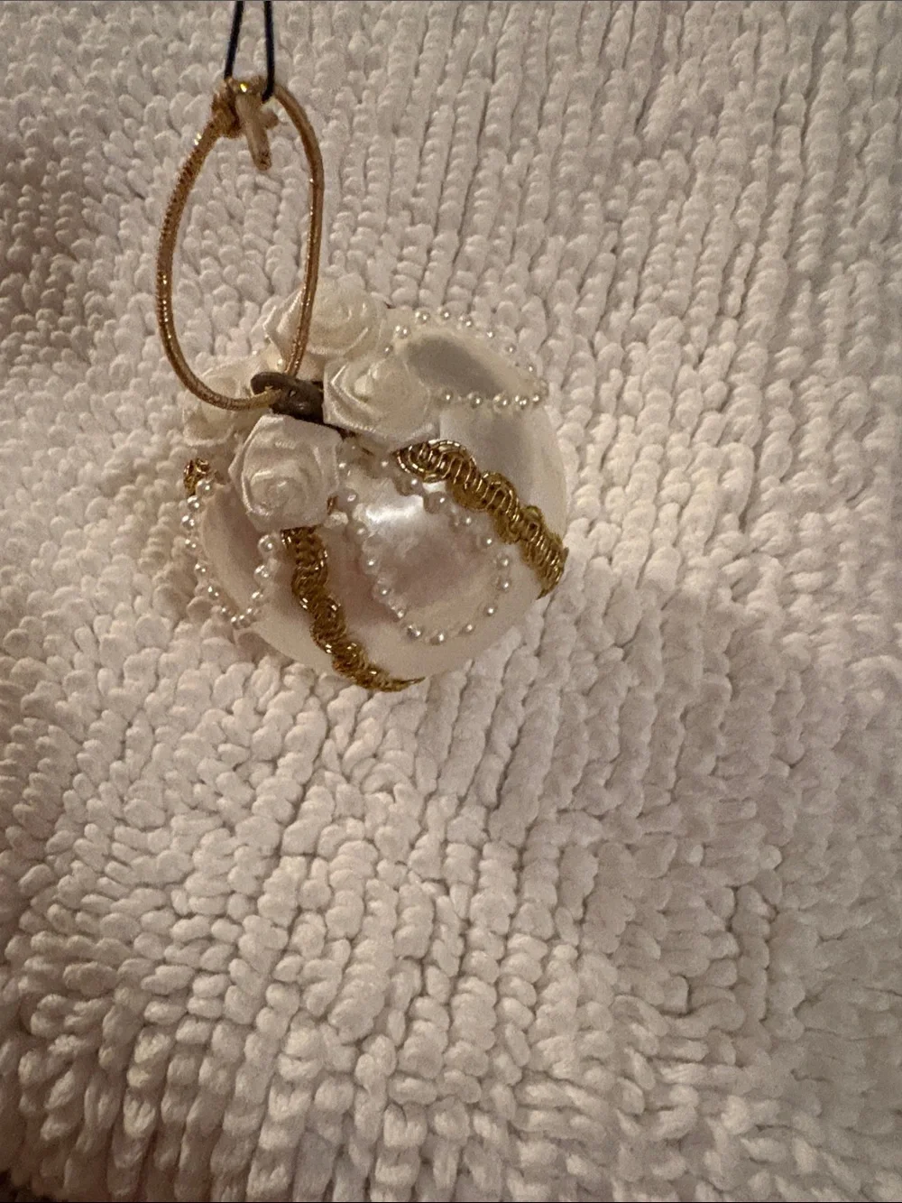 4 Handcrafted Satin Holiday Ornaments